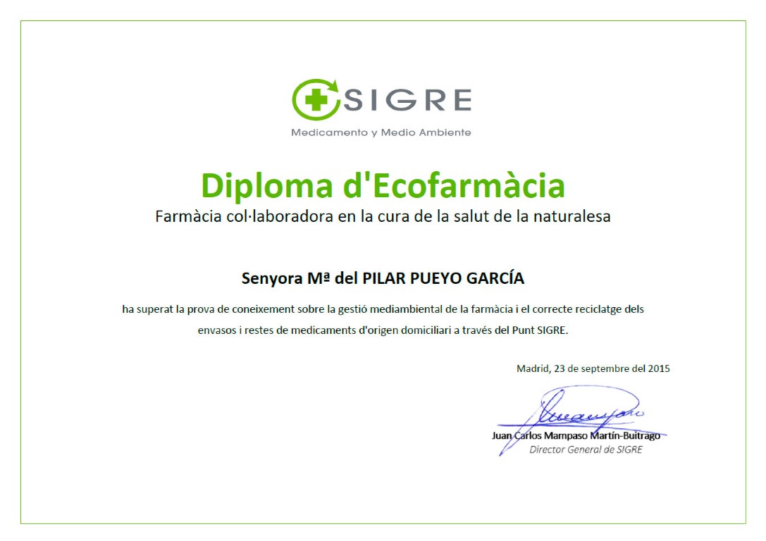 diploma ecofarmacia